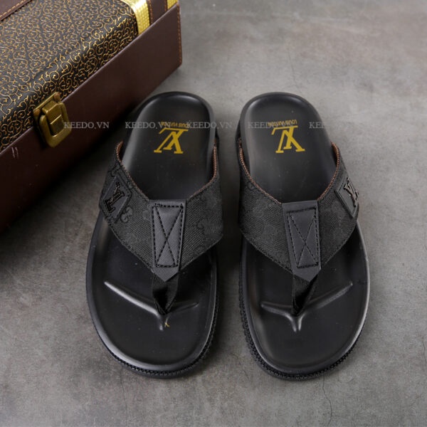 Dép kẹp nam LV cao cấp chất lượng, dép nam lv