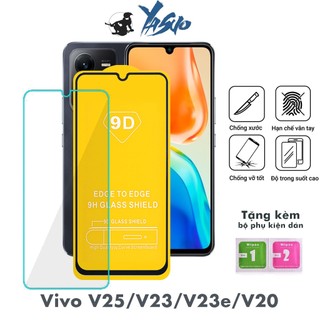 Kính cường lực vivo v20 v20se full màn hình 9d và trong suốt 21h độ cứng 9h cảm ứng mượt mà