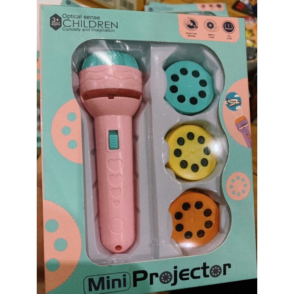 Đèn pin chiếu hình 80 hình động vật ngộ nghĩnh, đồ chơi chiếu hình dễ thương cho bé