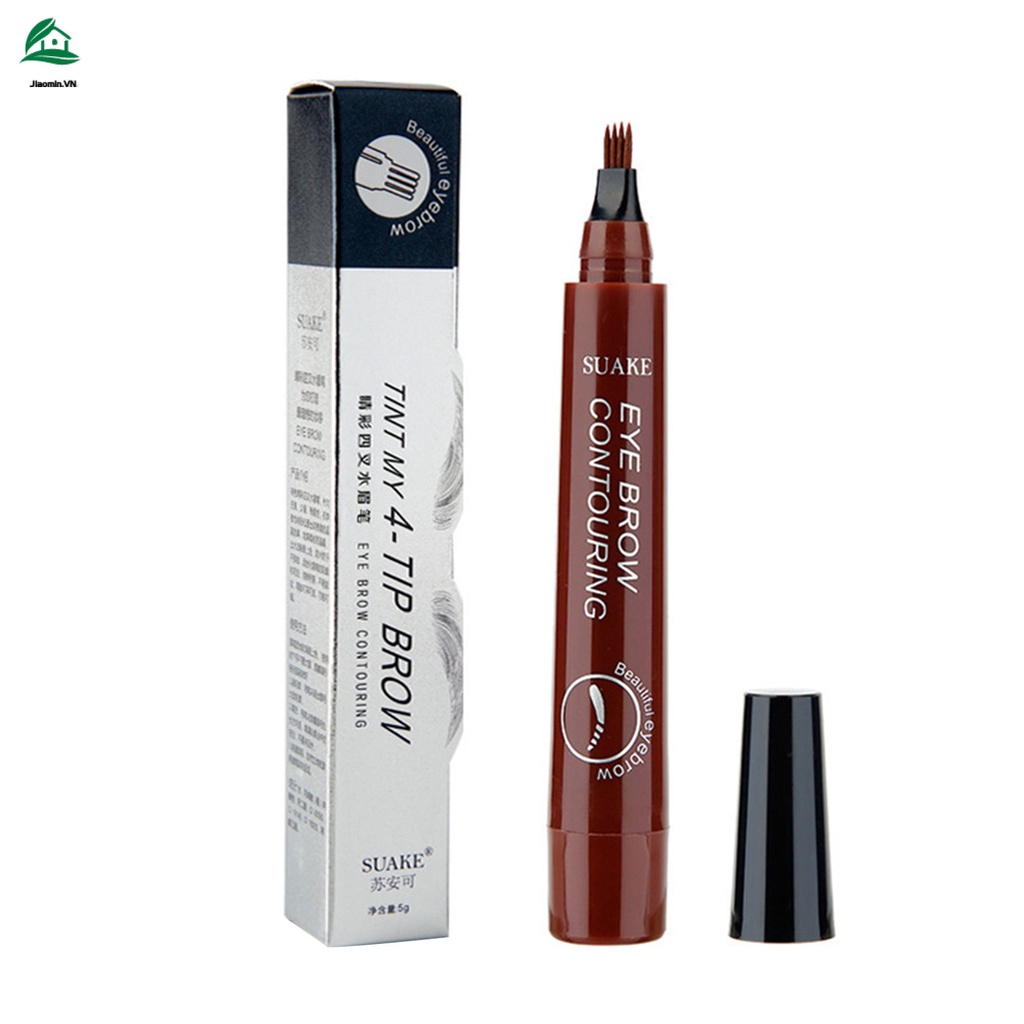 Bút Kẻ Mày Đầu 4 Ngạnh Cho Nét Vẽ Thanh Mảnh Tự Nhiên Kháng Nước Và Lâu Trôi