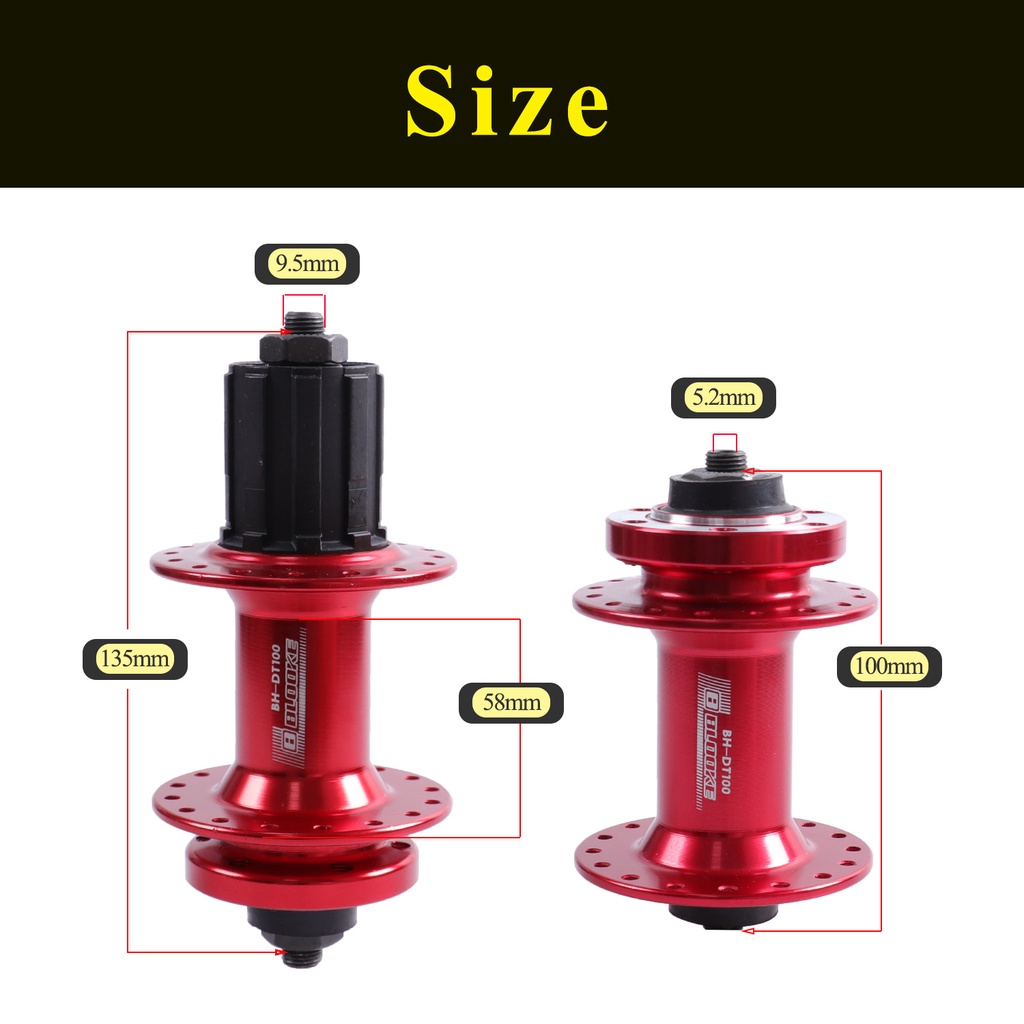 Trục Phanh Đĩa DT100 32 36 Lỗ 7 8 9 10 11 6 Bu Lông Tháo Gỡ Nhanh Cho Xe Đạp Leo Núi MTB