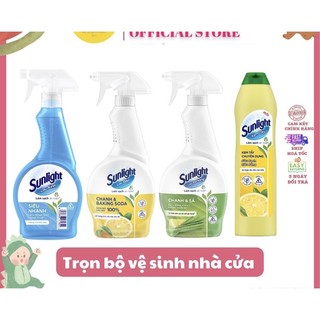 SUNLIGHT Nước Xịt Vệ Sinh Nhà Cửa Lau Bếp 500ml / Lau Đa Năng 500ml / Lau Kính 520ml / Kem Tẩy 690g
