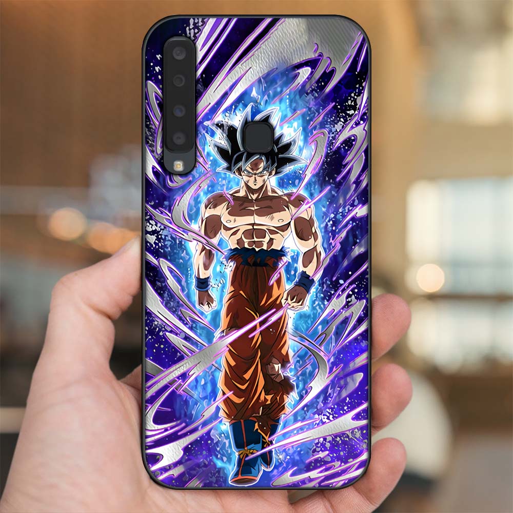 Ốp lưng Samsung A9 2018 viền đen in hình Son Goku Dragon Ball Super Saiyan