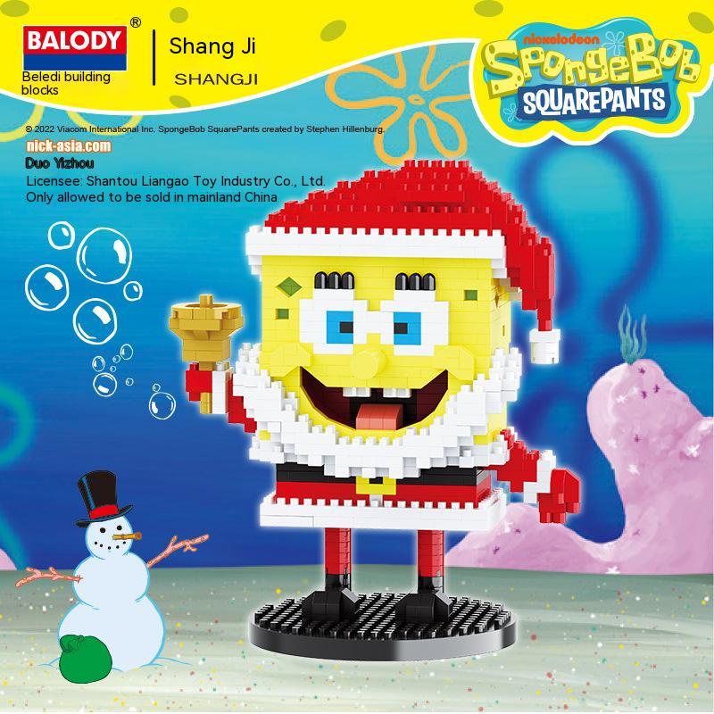 Bộ Đồ Chơi Xếp Hình Nhân Vật Hoạt Hình SpongeBob