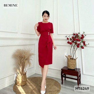 Đầm cổ tròn tùng nhún tùng bemine mt6249