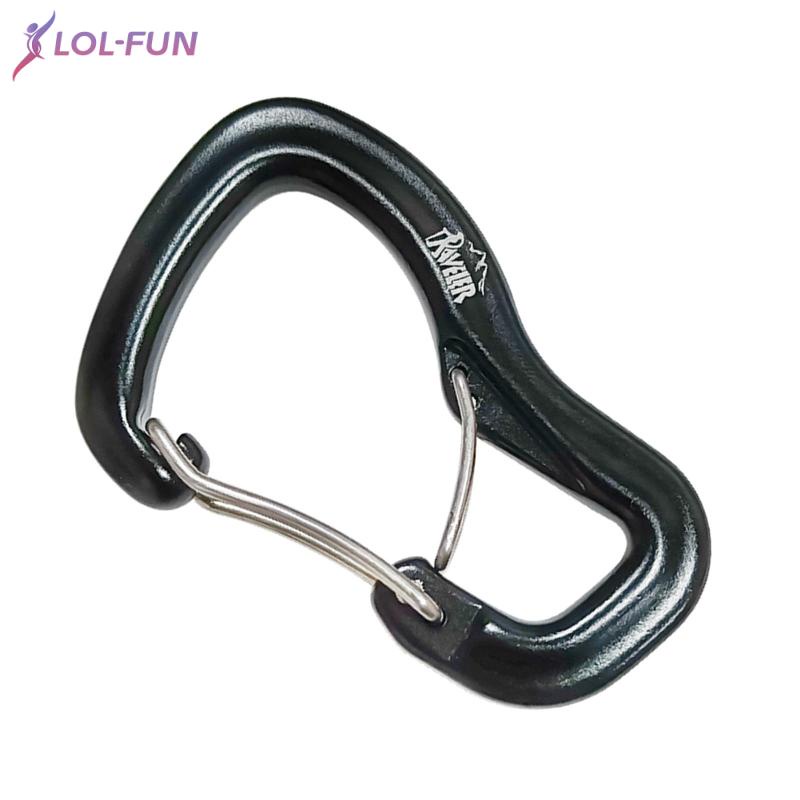 Móc khóa dây đôi IUIU 8kN bằng thép co giãn gọn nhẹ đa năng cho leo núi