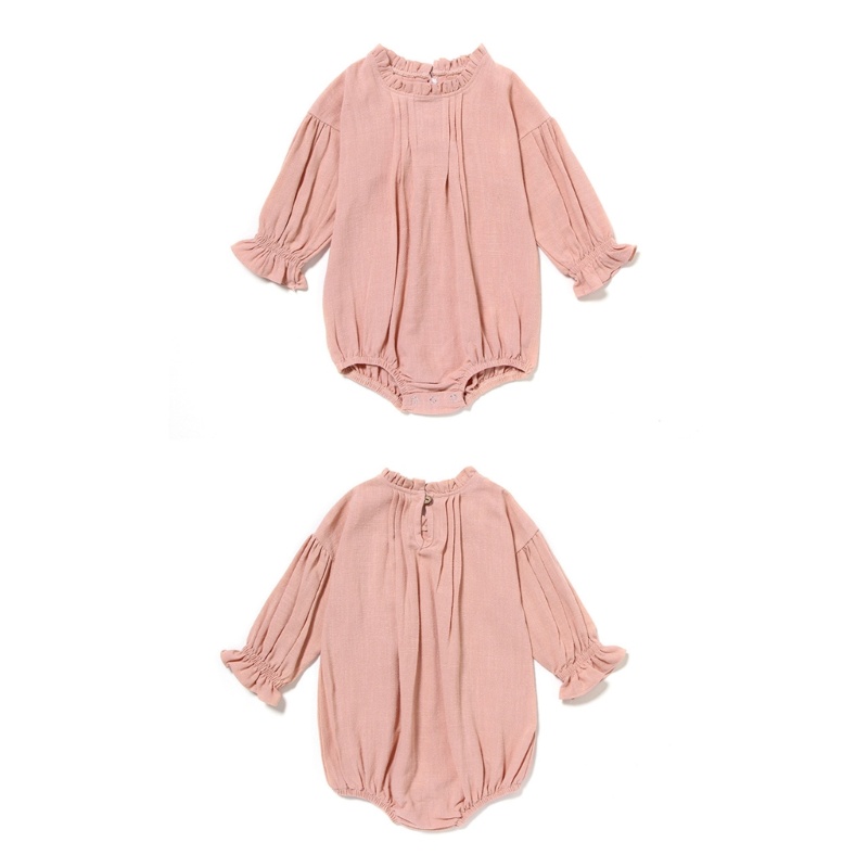 Bộ Áo Liền Quần Tay Phồng Phong Cách Bohemian Tinh Tế Thời Trang Mùa Xuân Cho Bé Gái