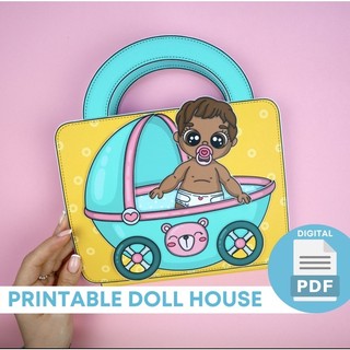 Ngôi nhà búp bê bằng giấy chủ đề bé yêu New Baby Care Doll House