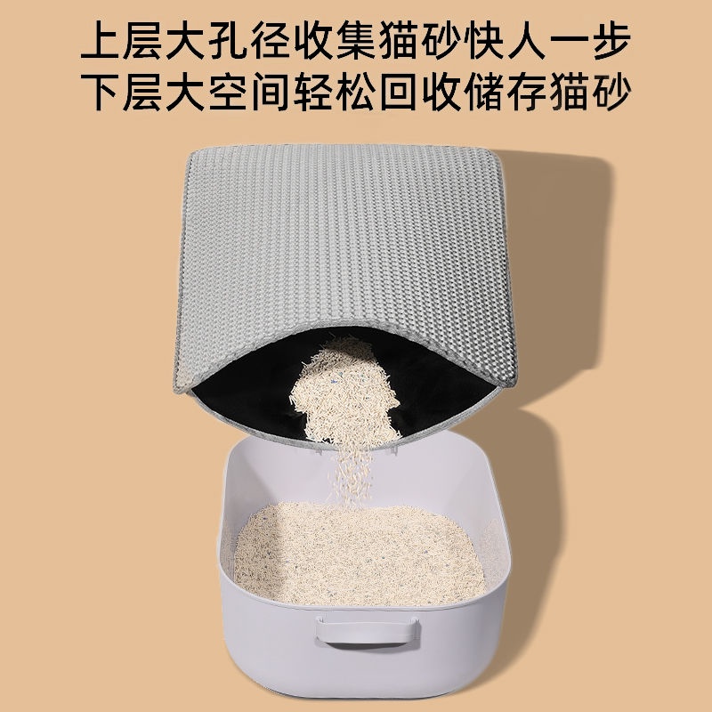 Tấm Lót Cát Mèo Eva Tấm Lót Nhà Vệ Sinh Chống Văng Hai Lớp Chống Văng Cho Mèo