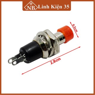 Nút nhấn reset, nút đề sắt nhỏ 6mm 2 chân (công tắc mạch điện, kết nối hai thiết bị)
