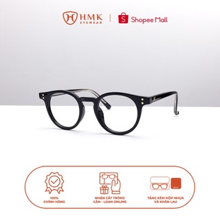 Gọng Kính HMK Eyewear Chất Liệu Nhựa Dáng Tròn Thời Trang Phù Hợp Nhiều Dáng Mặt, Có Thể Lắp Cận - GN6023
