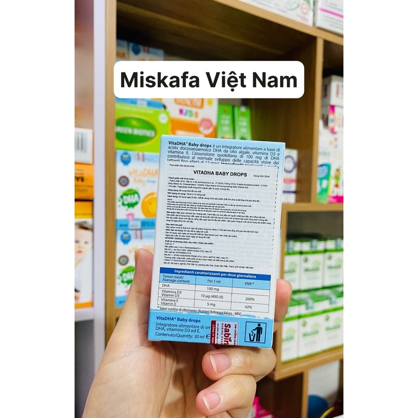 Vita dha baby drops, dha cho bé - ảnh sản phẩm 7