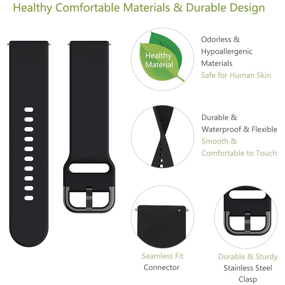 Dây Đeo Bằng silicone Nhiều Màu Sắc Cho Đồng Hồ Thông Minh HUAWEI WATCH GT3 Pro 46mm 43mm