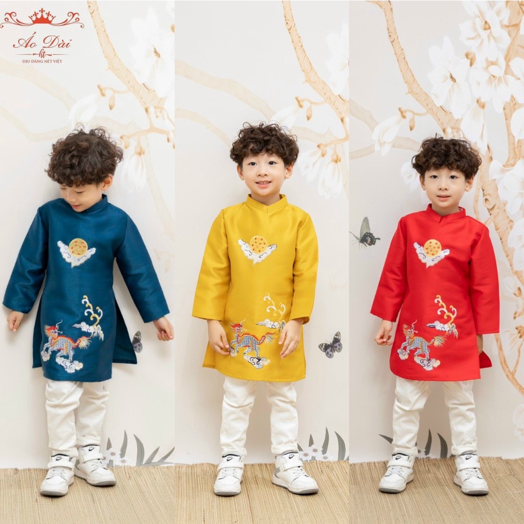Áo dài rồng  cho bé nam