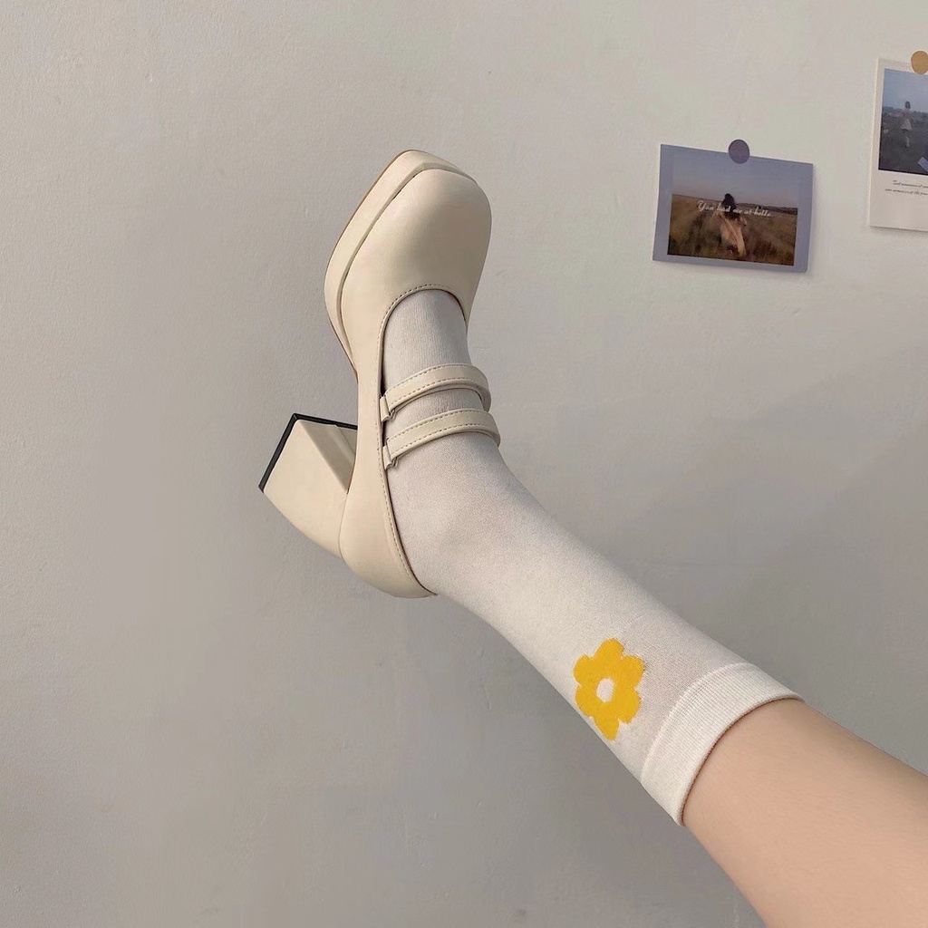 Giày Lolita big size 40 41 42 gót vuông 9cm