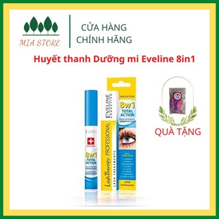 Huyết thanh Dưỡng mi Eveline 8in1 Dưỡng mi dài Eveline dưỡng mi giảm gãy rụng mọc dài dày hơn cong tự nhiên