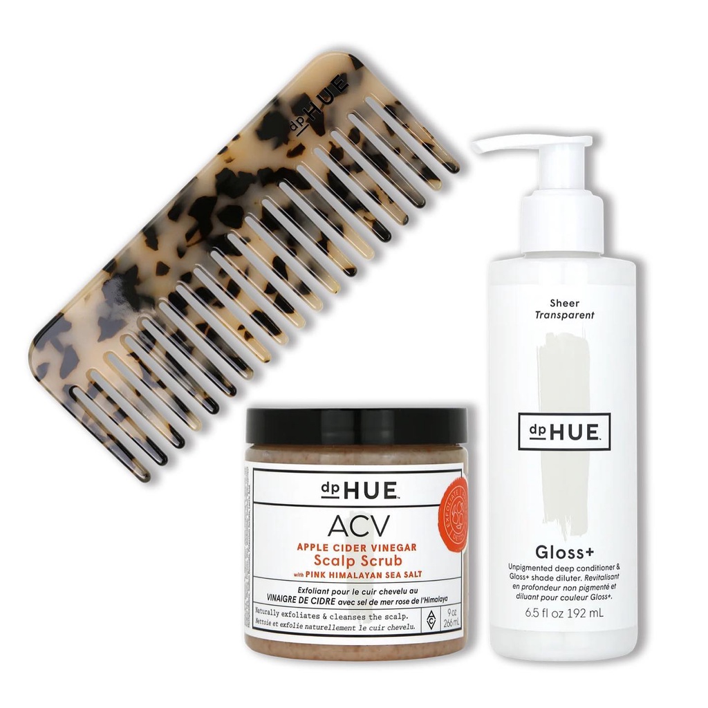 Set dưỡng tóc giấm táo dpHUE Prep and Shine Set: Healthy Hair from Scalp to Ends $73