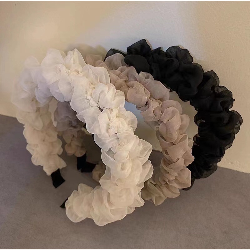 Băng Đô Vải Gạc Thời Trang Hàn Quốc Ngọt Ngào Dễ Phối Đồ Cho Nữ