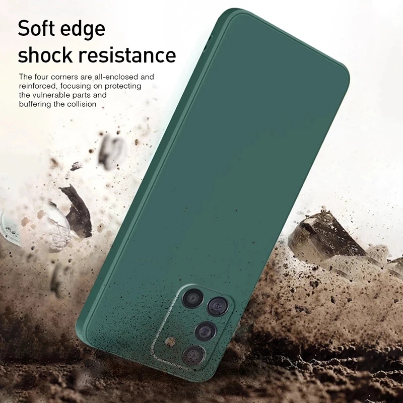 Ốp Điện Thoại Silicon Vuông Chính Hãng Cho OPPO Reno 8Z 7 7Z 6Z 6 5 Pro 3 2Z 2F 4G 5G 2023