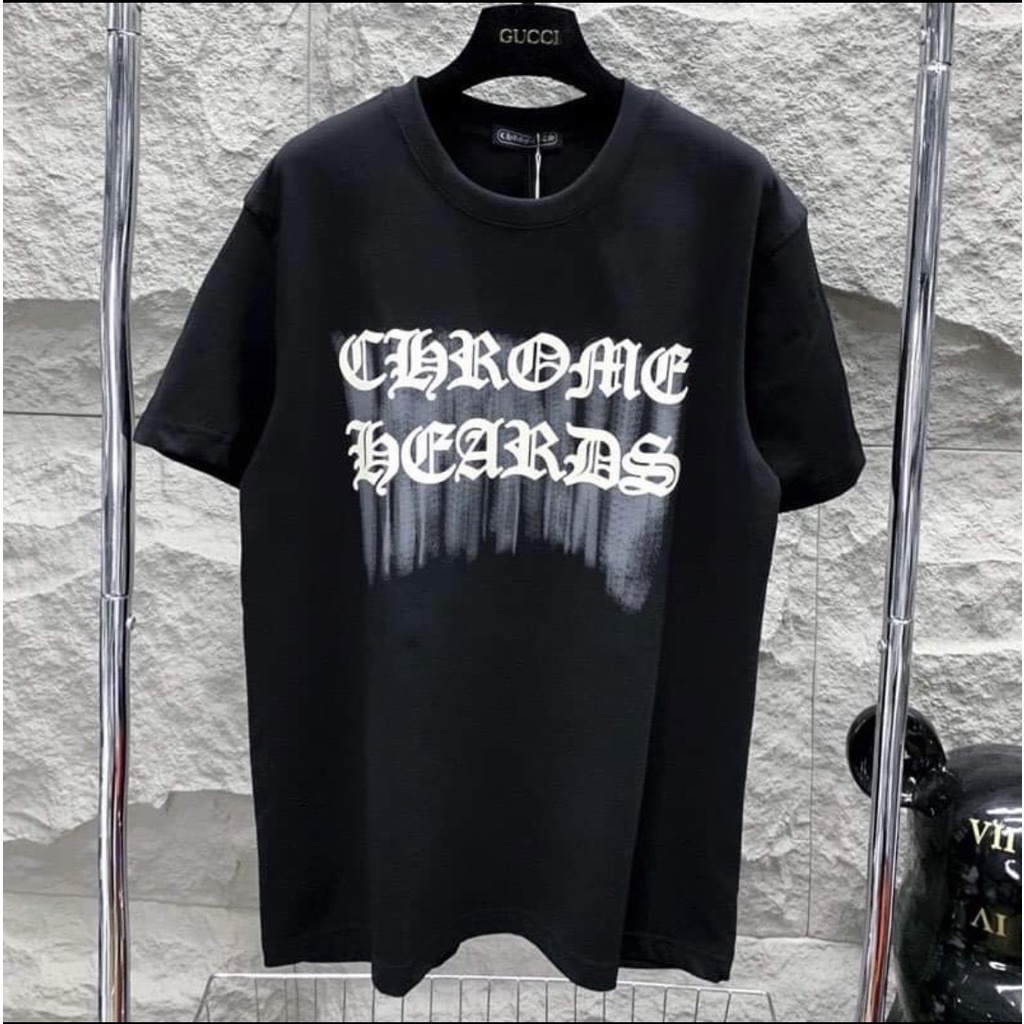 Áo Phông Nam Nữ Premium Chrome Hearts In Chảy Logo Thánh Giá Siêu Hot 2023 -  Chất Liệu Cotton Co Giãn 4 Chiều cao Cấp