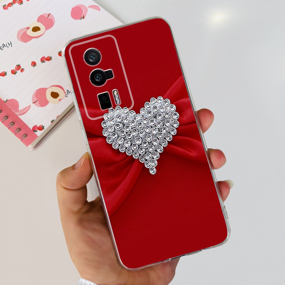 Ốp Điện Thoại TPU Dẻo In Họa Tiết Hoa Xinh Xắn Cho Redmi K60 / K60 Pro 2023 Xiaomi Redmi K 60 Pro 6.67