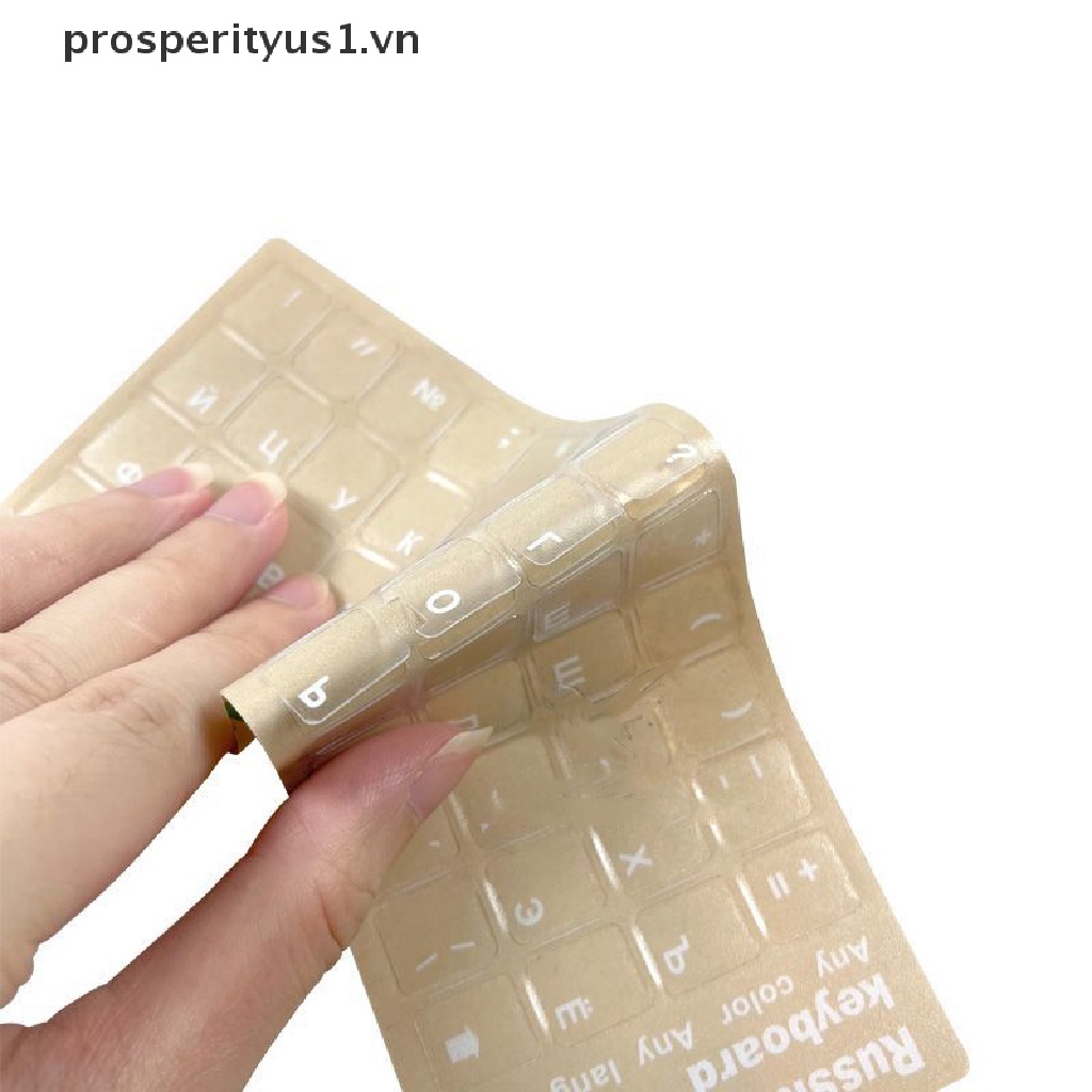 1 Miếng Dán Bảo Vệ Bàn Phím Trong Suốt Bề Mặt Nhám Tiếng Anh / Nga / Hàn Quốc / Tiếng Anh Chất Lượng Cao prosperityus1