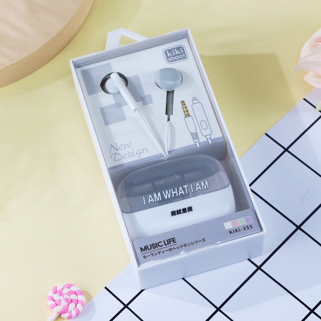 Tai Nghe Nhét Tai Có Dây 3.5mm HD Họa Tiết Hoa Hướng Dương Hoạt Hình Cho Bé