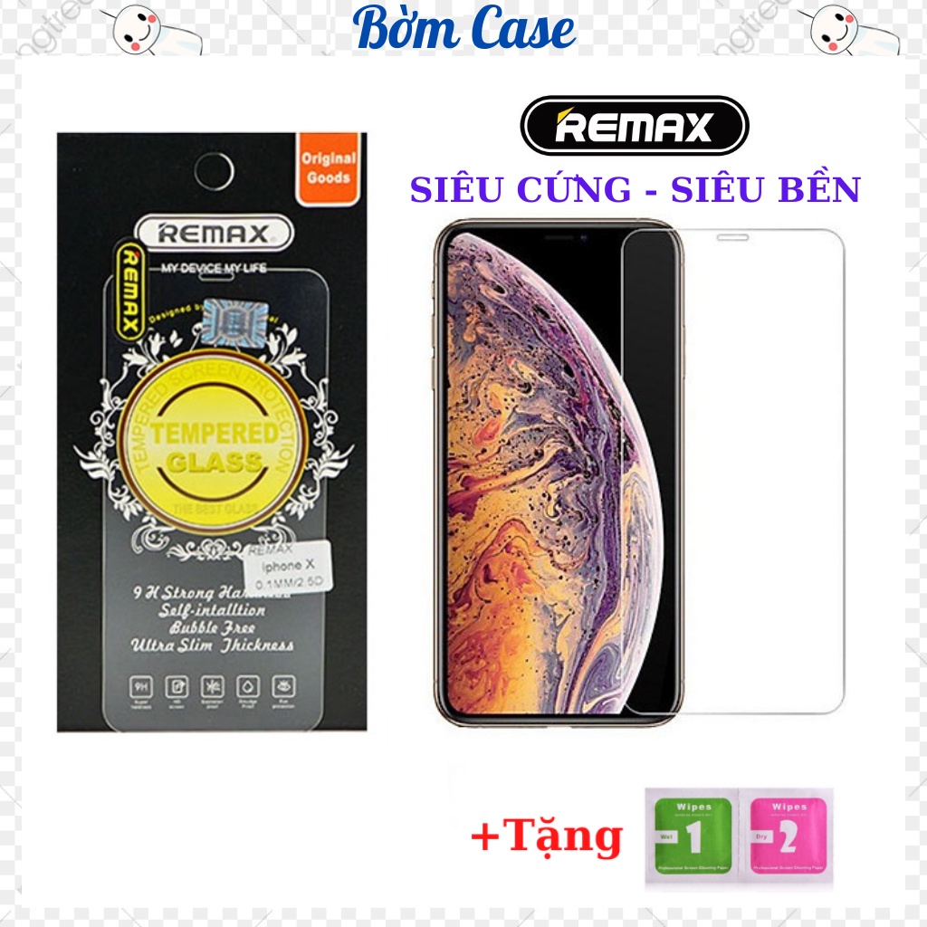 Kính cường lực iphone Remax trong suốt 5/5s/6/6plus/6s/6splus/7/7plus/8/8plus/x/xs/11/12/13/pro/max/promax...BOM CASE