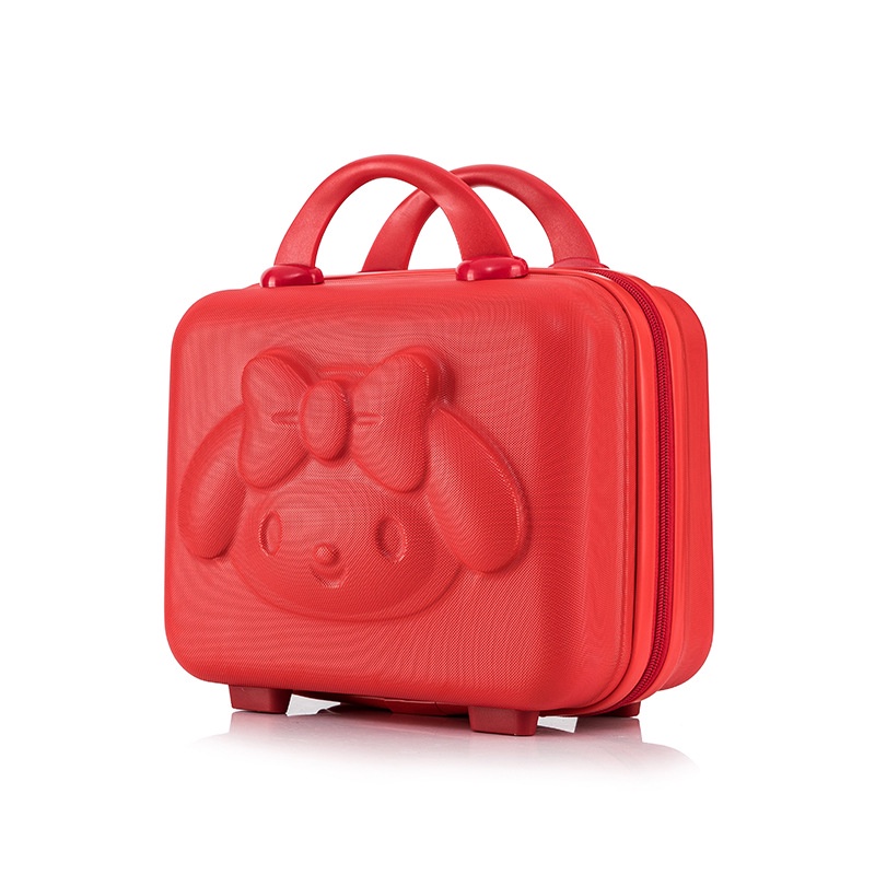 MNR501 Vali Đựng Mỹ Phẩm 3D Túi Đựng Mỹ Phẩm 14-Inch Có Khóa Họa Tiết Gấu Hoạt Hình Dễ Thương
