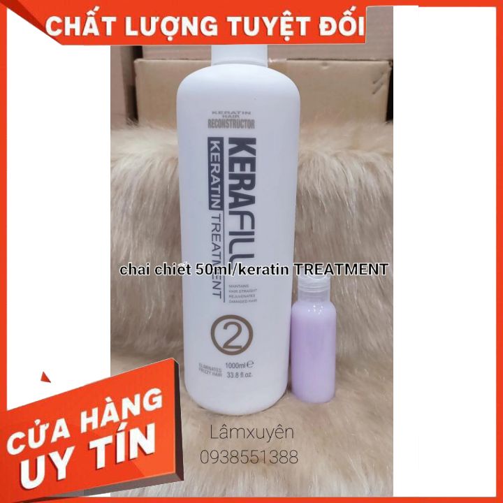 CHAI CHIẾT 50ML Siêu phục hồi Keratin thuỷ phân Kerafill 1000ml, đỉnh cao phục hồi 🍰 FREESHIP🍰chuyên dụng _ chính hãng
