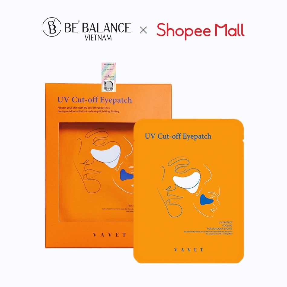 Miếng dán chống tia UV VAVET UV Cut-Off Eyepatch Be'Balance (5 miếng)