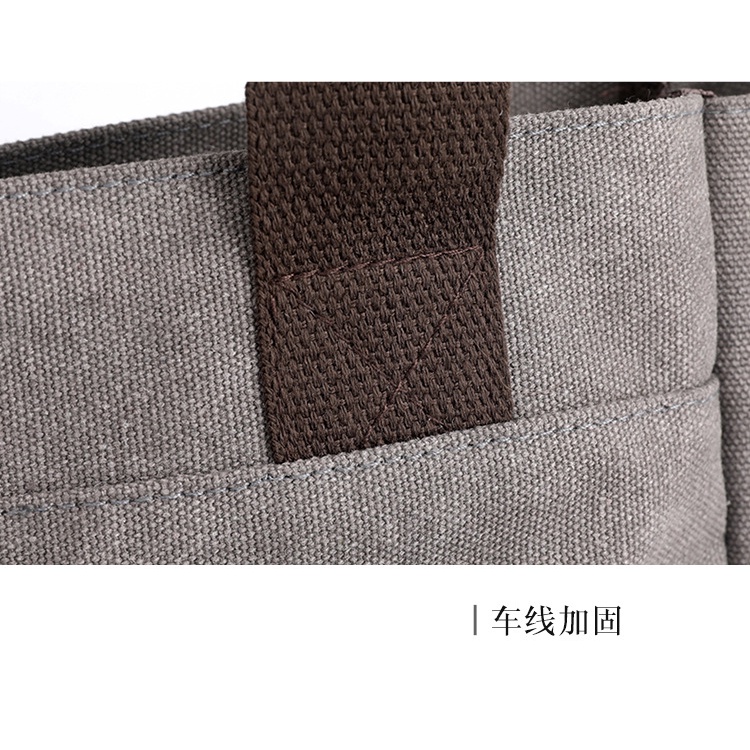 Túi Xách Đeo Vai Bằng Vải Bạt Kích Thước Lớn Phong Cách Mới 2023 Dễ Phối Đồ Cho Nữ