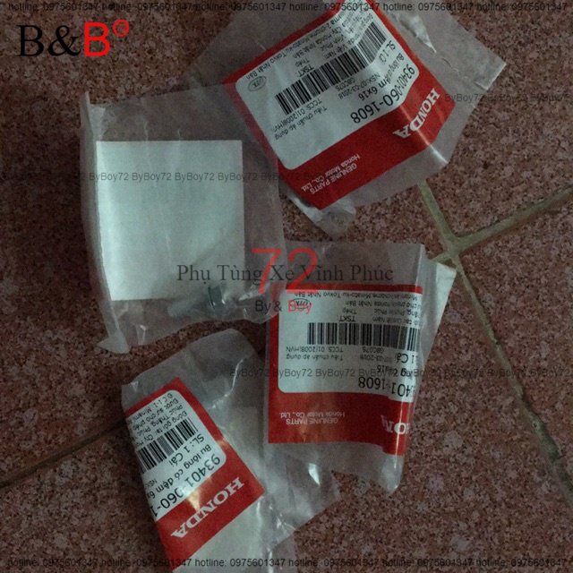 Bộ ốc bình xăng dream ( bình xăng trên) (4 chi tiết) - chính hãng honda