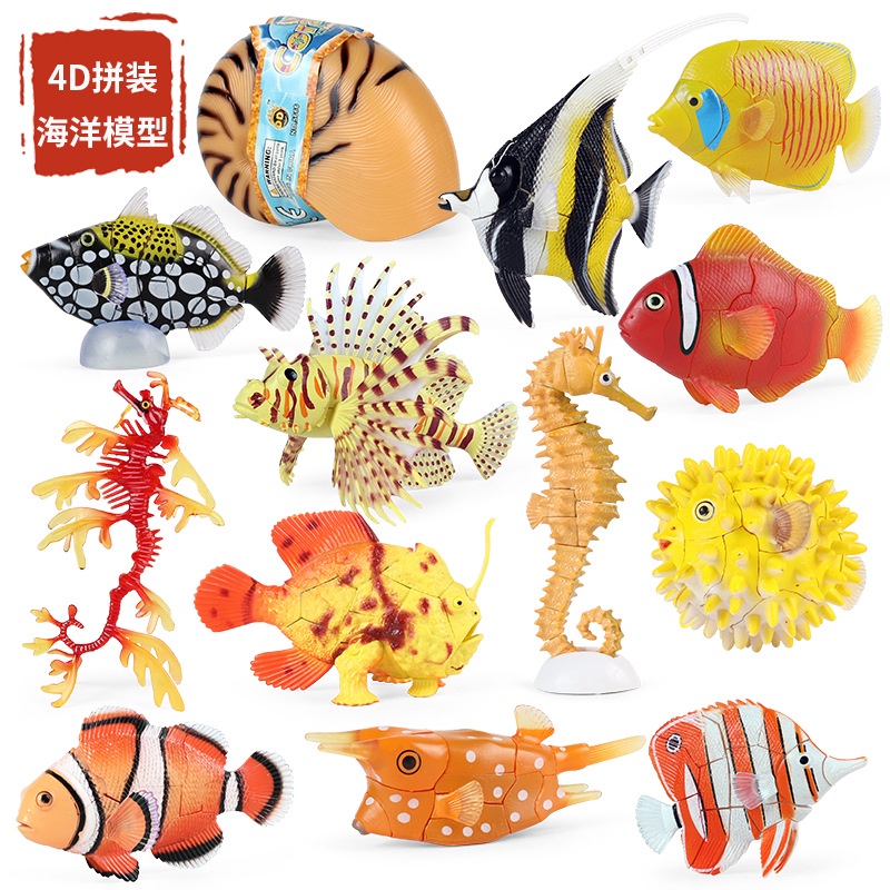 Đồ trang trí Cá Mập / Cá Voi / Cá Hề 4D Sống Động