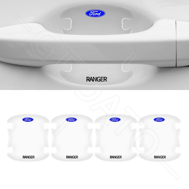 GTIOATO Cho Ford Ranger Miếng Dán Tay Nắm Cửa Ô Tô Trong Suốt Chống Xước Trầy Xe Hơi Miếng Dán Hõm Cửa Ô Tô Dán Xe Trang Trí ô Tô