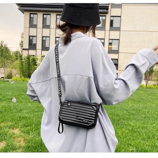[Mới - nhiều màu] Túi hộp mini đeo chéo cá tính forever young