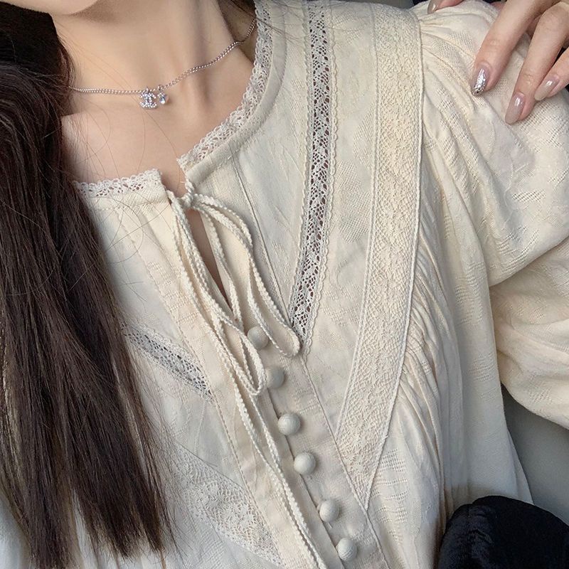 Đầm Dài Tay Dáng Ôm Phong Cách Pháp Cổ Điển Thời Trang Mùa Thu Hàng Mới Dành Cho Bạn Nữ YF54