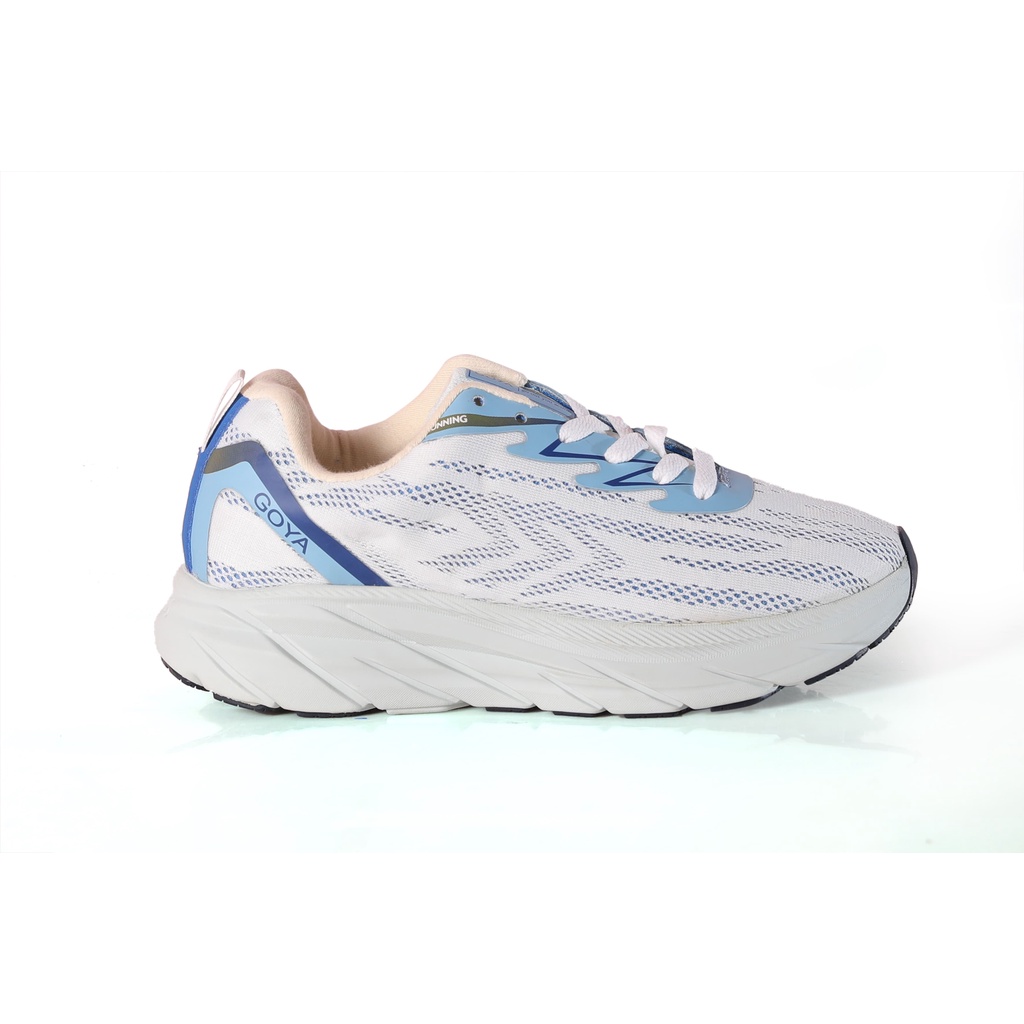Giày thể thao chạy bộ nam nữ Goya Plus năm 2023 màu trắng xanh