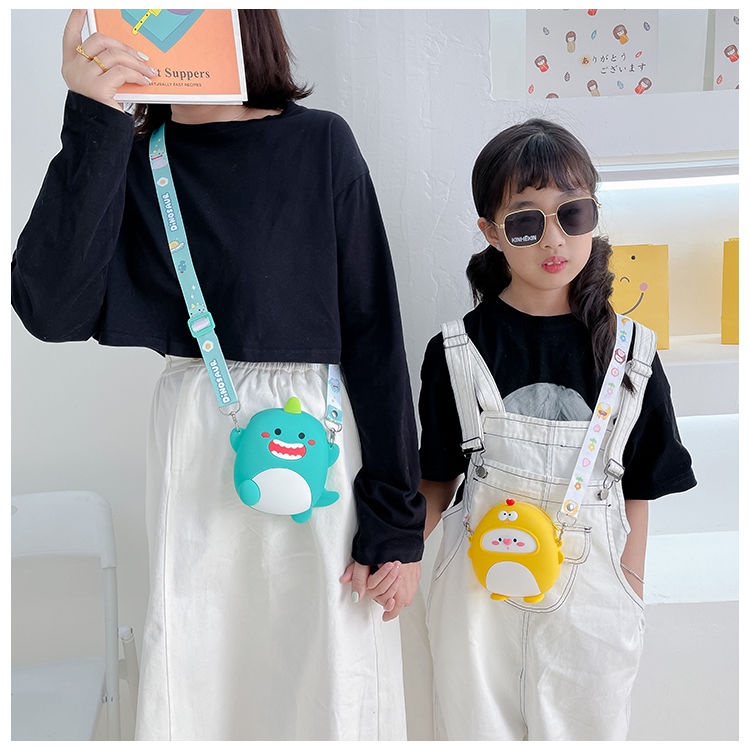 Dây Đeo Túi Xách Bằng Silicon Họa Tiết Hoạt Hình Thời Trang Có Thể Điều Chỉnh