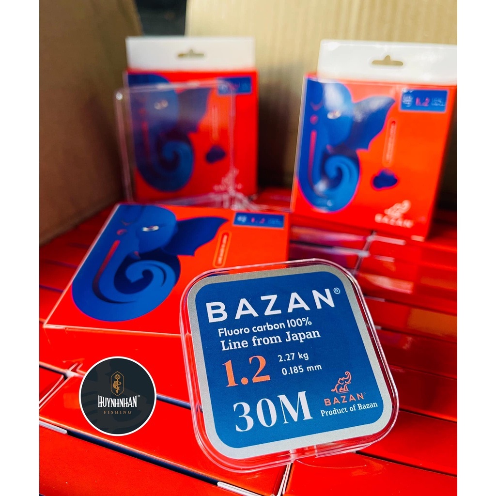 Dây thẻo câu cá Bazan Fluorocarbon size 30m