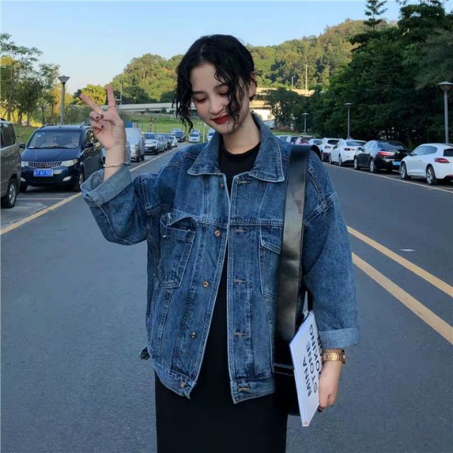 [ORDER] Áo khoác jeans xanh đậm