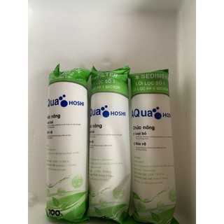 Bộ 3 lõi lọc nước 1,2,3 Aqua Housi sử dụng cho hầu hết các loại máy lọc (số lượng 3 chiếc)