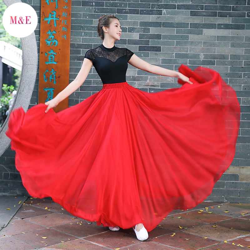 Chân Váy Voan Dài Xòe Hai Lớp Màu Sắc Đa Dạng Thời Trang 720 Độ