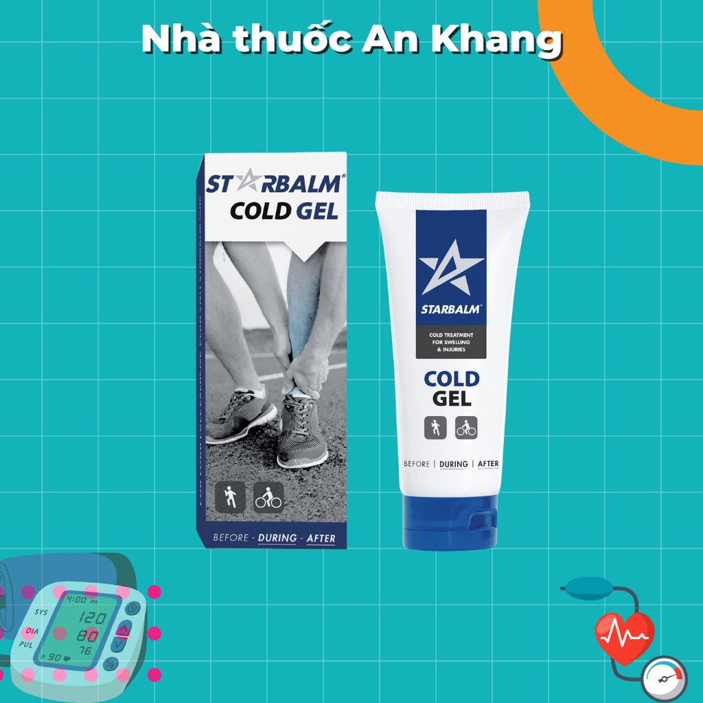 Gel làm lạnh Starbalm Cold Gel 100ml 25 ml làm lạnh cơ xử lý chấn thương, căng cơ,bầm tím bong gân khớp