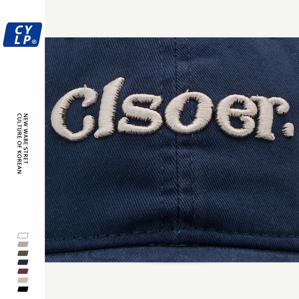 Mũ Lưỡi Trai Thêu Chữ Phong Cách Hàn Quốc Thời Trang Đường Phố Mới