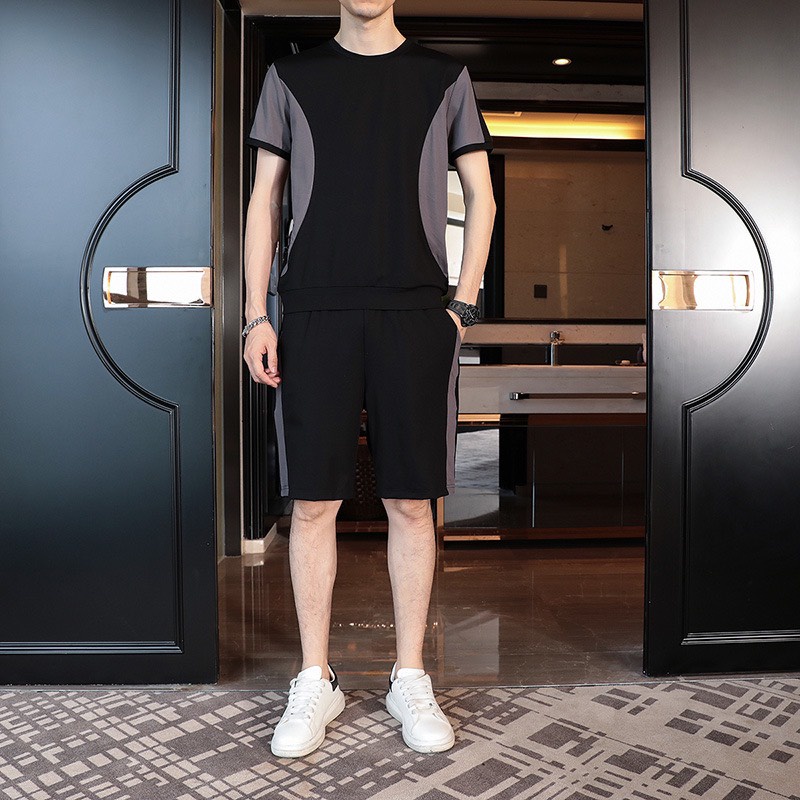 Bộ quần áo thể thao nam mùa hè,quần áo nam cộc tay trẻ trung năng động mùa hè 2023