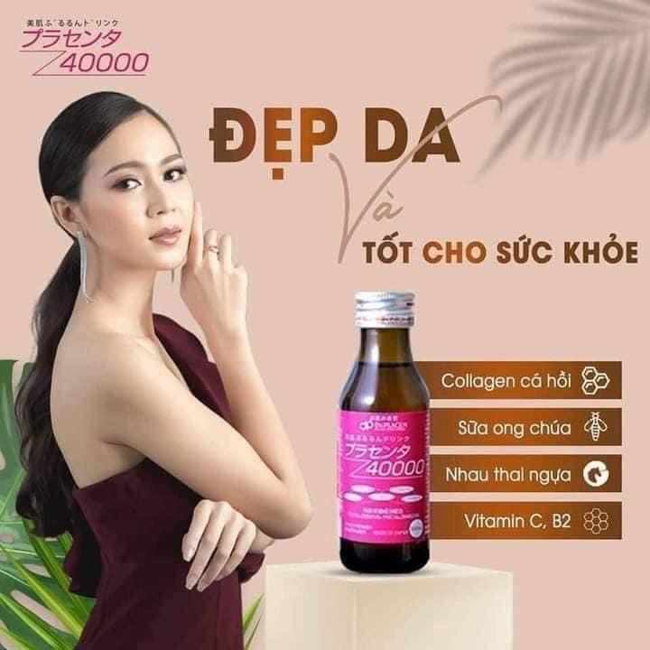 Nước uống tinh chất nhau thai Collagen Placenta 40000 hộp 10 chai