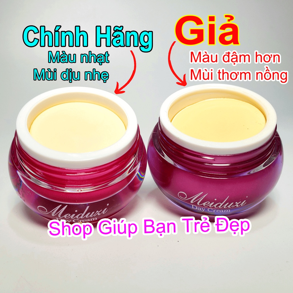 Kem Nhật Meiduzi Chính Hãng Loại 1 - Bộ Kem Face Night Cream Màu Xanh Và Day Cream Màu Đỏ