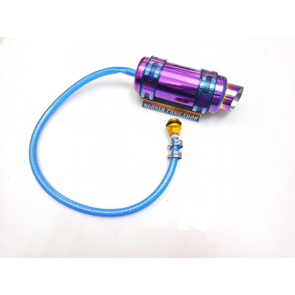 Bình thông hơi titan gắn xe máy