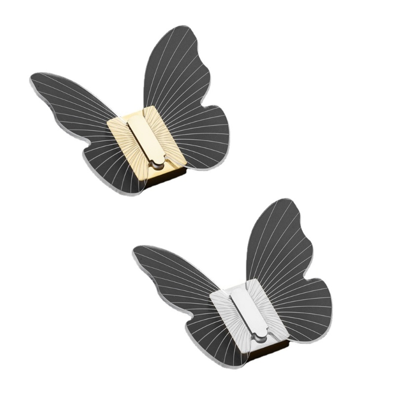 Aoto Móc Treo Áo Khoác / Chìa Khóa Bằng Acrylic Hình Bướm Vintage Trang Trí Tường Ki